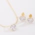 CJ-00423-CONJUNTO CORAÇÃO COM ZIRCÔNIA CRISTAL