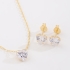 CJ-00424-CONJUNTO CORAÇÃO COM ZIRCÔNIA CRISTAL