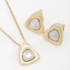 CJM-00212 CONJUNTO EM FORMATO TRIANGULAR COM DETALHE CENTRAL