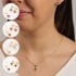 CJS-00100 CONJUNTO FLOR COM ZIRCÔNIAS BANHADO A OURO 18K