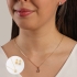 CJS-00136 CONJUNTO BANHADO A OURO 18K COM FORMATO DE FLOR CRAVEJADO