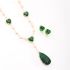 CJX-00160 CONJUNTO COM PEDRAS VERDES LAPIDADAS 