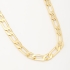 CR-00084 COLAR BANHADO A OURO 18K COM CORRENTE GRUMET 1X1