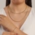 CR-00269 COLAR BANHADO A OURO 18K COM CORRENTE MALHA SNAKE