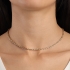 CR-00291 COLAR BANHADO A OURO 18K COM CORRENTE CORDÃO BAIANO