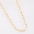 CR-00383 COLAR BANHADO A OURO 18K COM CORRENTE TIPO ELOS RETANGULARES