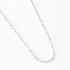 CRB-00011 CORRENTE ELO CARTIER FINO BANHADA EM RÓDIO BRANCO