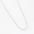 CRB-00149 CORRENTE ELO CADEADINHO BANHADA EM RÓDIO BRANCO COM 60CM