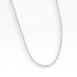 CRB-00338 CORRENTE ELO CARTIER FINO BANHADA EM RÓDIO BRANCO