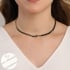 CX-0033 CHOKER BANHADO A OURO 18K COM ZIRCÔNIAS BAGUETE