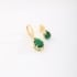 DAQ-00002 BRINCO DUPLO GOTA E ARGOLA COM PINGENTE EM GOTA ZIRCÔNIA