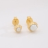 DBF-0011 BRINCO DUPLO BANHADO A OURO 18K COM DETALHES EM PÉROLA