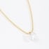 GR-00001 COLAR BANHADO A OURO 18K COM CORRENTE DE MINI ESFERAS E PINGENTE PONTO DE LUZ