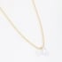 GR-00001 COLAR BANHADO A OURO 18K COM CORRENTE DE MINI ESFERAS E PINGENTE PONTO DE LUZ