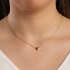 GR-00020 COLAR BANHADO A OURO 18K COM CORRENTE VENEZIANA E PINGENTE DE CORAÇÃO LISO