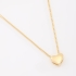 GR-00020 COLAR BANHADO A OURO 18K COM CORRENTE VENEZIANA E PINGENTE DE CORAÇÃO LISO