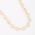 GR-00054 COLAR BANHADO A OURO 18K COM DETALHES EM CORAÇÕES VAZADOS