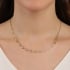 GR-00054 COLAR BANHADO A OURO 18K COM DETALHES EM CORAÇÕES VAZADOS