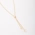 GR-00091 COLAR BANHADO A OURO 18K GRAVATA REGULÁVEL COM CORAÇÕES DE ZIRCÔNIAS
