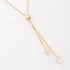 GR-00091 COLAR BANHADO A OURO 18K GRAVATA REGULÁVEL COM CORAÇÕES DE ZIRCÔNIAS