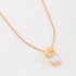 GR-00097 COLAR BANHADO A OURO 18K COM PINGENTE MENINO COM ZIRCÔNIA REDONDA