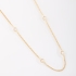 GR-00220 COLAR LONGO BANHADO A OURO 18K COM PONTOS DE LUZ EM ZIRCÔNIAS AO LONGO DA CORRENTE