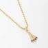 GR-00303 COLAR DE NOSSA SENHORA COM DETALHES EM ZIRCÔNIAS 