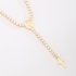 GR-00326 GARGANTILHA BANHADA A OURO 18K CRAVEJADA EM ZIRCÔNIA