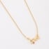 GR-00344 COLAR BANHADO A OURO 18K COM PINGENTE LOVE E DETALHES EM ZIRCÔNIAS COLORIDAS