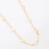 GR-00364 COLAR BANHADO A OURO 18K COM DETALHES EM PÉROLAS DE CORAÇÃO