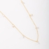 GR-00470 COLAR BANHADO A OURO 18K COM CORRENTE EM ELOS DELICADOS E PINGENTES