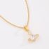 GR-00541 COLAR BANHADO A OURO 18K COM PINGENTE DE SATURNO CRAVEJADO EM ZIRCÔNIAS