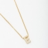 GR-00729 COLAR LETRA COM MICRO ZIRCÔNIA 