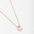 GR-00729 COLAR LETRA COM MICRO ZIRCÔNIA 