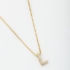 GR-00729 COLAR LETRA COM MICRO ZIRCÔNIA 