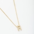 GR-00729 COLAR LETRA COM MICRO ZIRCÔNIA 