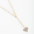 GR-00836 COLAR BANHADO A OURO 18K MODELO GRAVATINHA COM CORRENTE DELICADA, DETALHES EM PÉROLAS