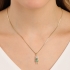 GR-00858 COLAR BANHADO A OURO 18K COM PINGENTE DE MENINO E DETALHES EM ZIRCÔNIAS