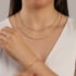 PU-00411 PULSEIRA BANHADA A OURO 18K COM DETALHES EM CANUTILHOS E ESFERAS POLIDAS