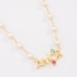 GR-00931 COLAR BANHADO A OURO 18K COM PÉROLAS DE CORAÇÃO E PINGENTE AMOR