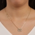 GR-01111 COLAR BANHADO A OURO 18K COM TRÊS PINGENTES DE MENINO CRAVEJADOS