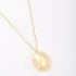 GR-01238 COLAR COM PINGENTE OVAL LISO