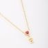 GR-01333 COLAR COM PINGENTE DE MENININHA E DETALHE DE CORAÇÃO