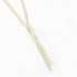 GR-01347 COLAR COM DESIGN ENTRELAÇADO E DETALHES EM ZIRCÔNIAS