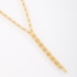 GR-01393 COLAR BANHADO A OURO 18K COM CORRENTE DETALHE PENDENTE EM FORMATO DE GRAVATA