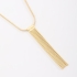 GR-01450 COLAR BANHADO A OURO 18K COM PINGENTE EM FRANJA DE CORRENTES FINAS