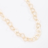 GR-01470 COLAR BANHADO A OURO 18K COM ELOS DE CORAÇÃO ENTRELAÇADOS