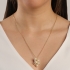 GR-01500 COLAR BANHADO A OURO 18K COM PINGENTE TIPO CACHO EM PÉROLAS