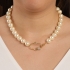GR-01532 GARGANTILHA BANHADA A OURO 18K COM ESFERAS