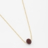 GR-01563 COLAR BANHADO A OURO 18K COM CORRENTE VENEZIANA E PINGENTE REDONDO EM CRISTAL